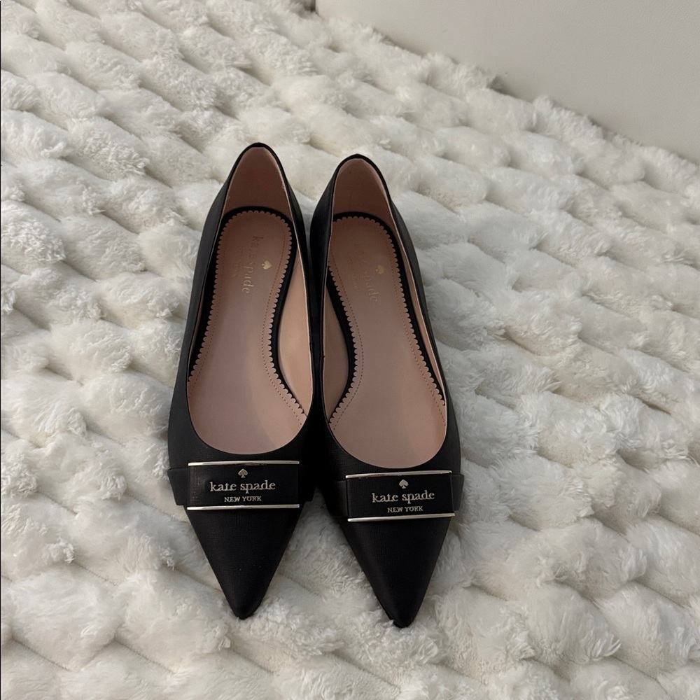 Kate Spade Black Bow Pointed Heels (new)